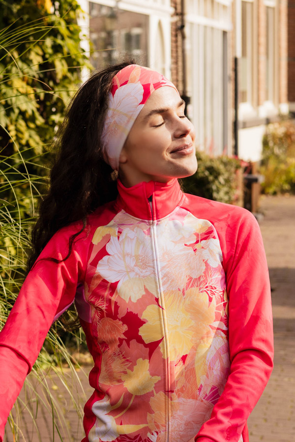 elastische-sporthaarband-roze-geel